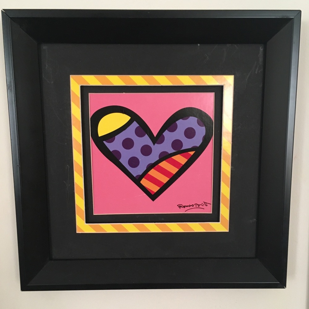 Romero Britto framed numbered print 33/155